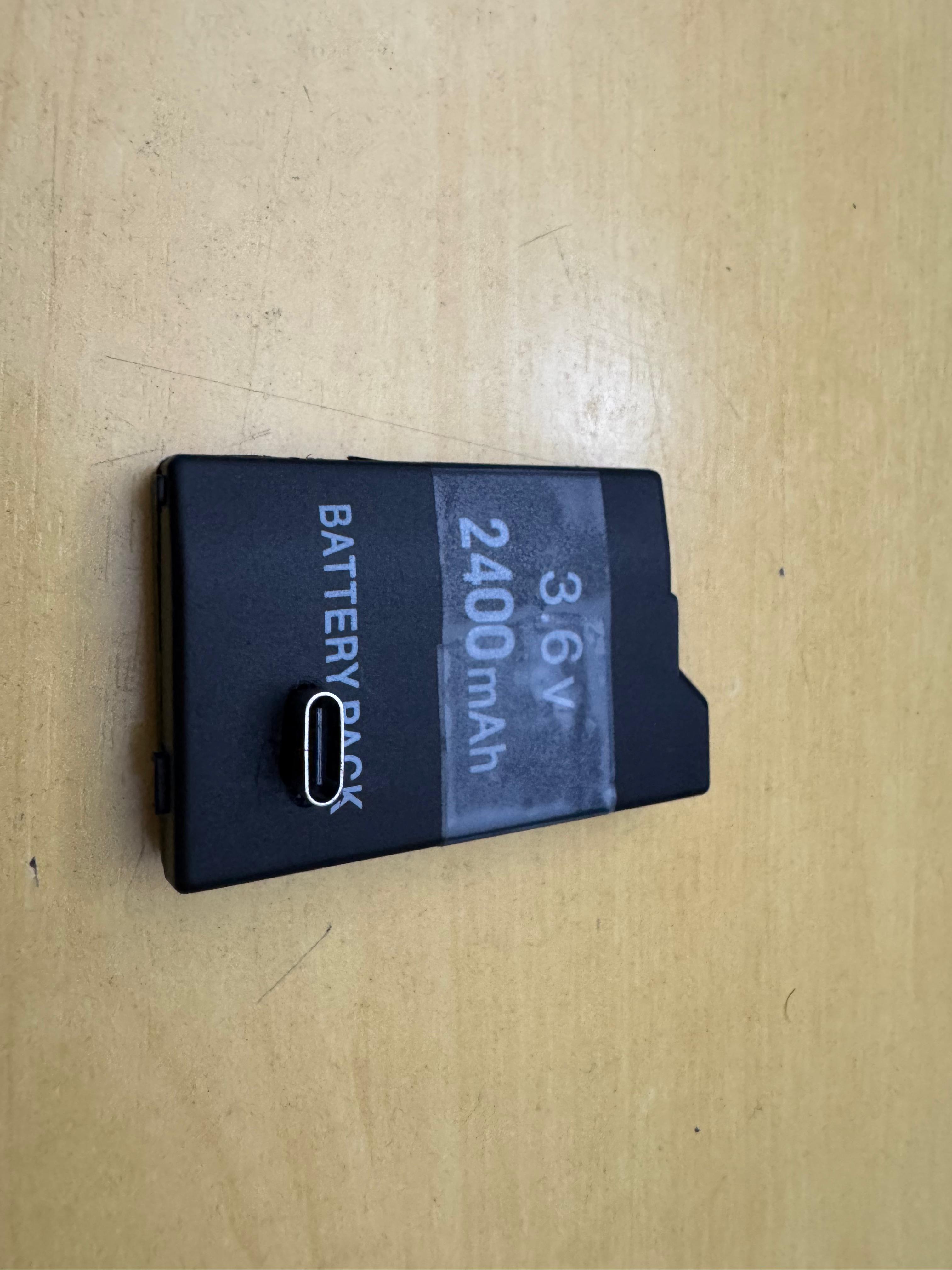 Finished battery, USB-C exposed through the new cutout